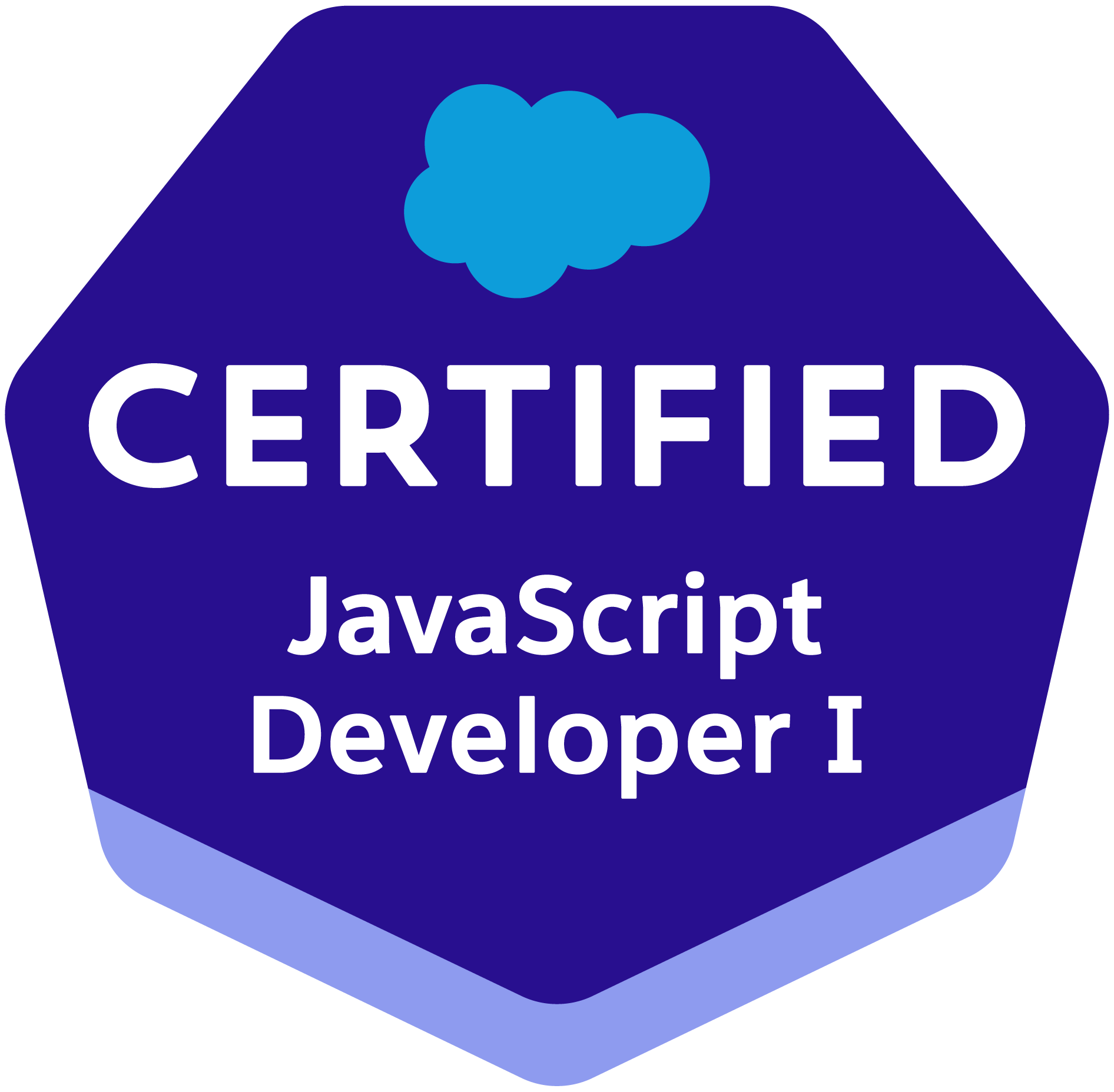Salesforce Certified JavaScript Developer I badge